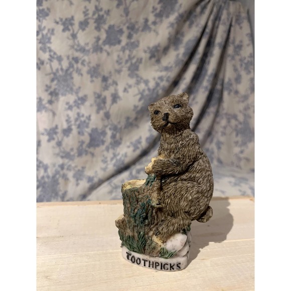 Vintage Ceramic Bear Toothpick Holder - Picture 8 of 10